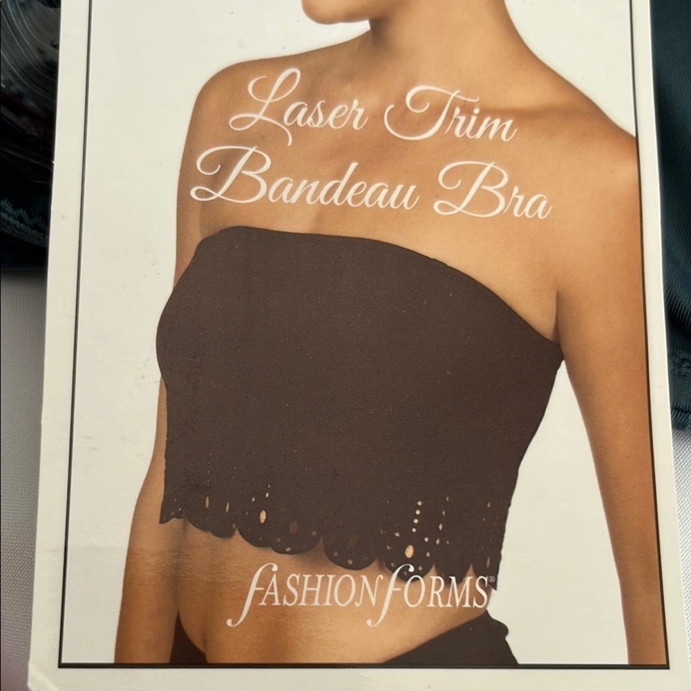 Fashion Forms Dark Gray Laser Cut Bandeau
